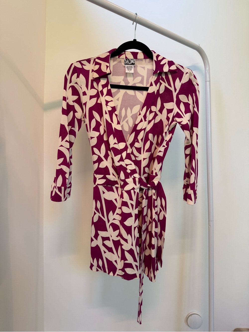 Diane von Furstenberg Silk Wrap Romper Sz 2